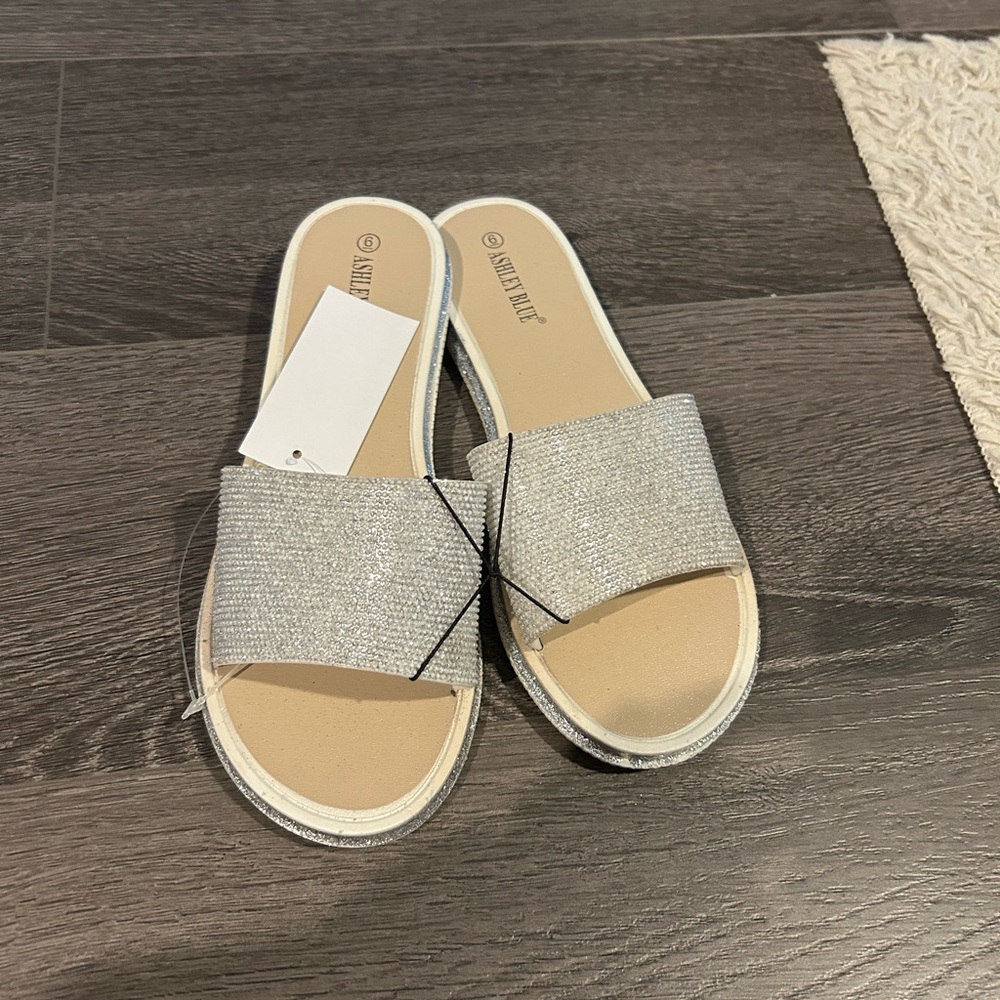 Silver sandals for wedding!